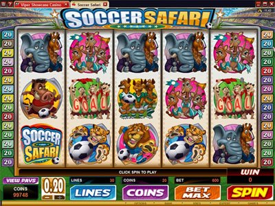 Soccer Safari Video Slot 