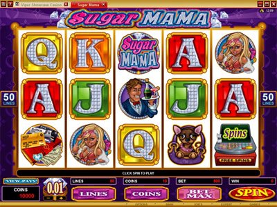 Sugar Mama Five Reel 50 Payline Video Slot